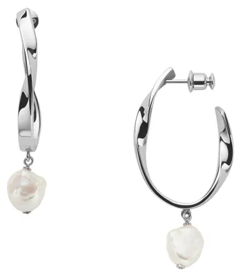 Zdjęcie produktu dla Skagen SKJ1396040 damski Creoles AGNETHE stal nierdzewna srebrny biały