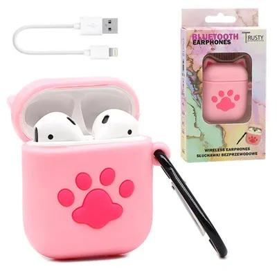Zdjęcie produktu dla Słuchawki Bluetooth Tws Trusty Bear Różowy