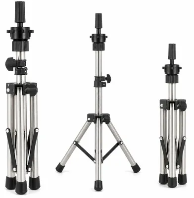 Zdjęcie produktu dla Statyw stojak do główki fryzjerskiej z regulacją 63cm tripod
