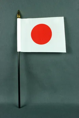 Produktbild von Flagge am Stab Japan 10x15 cm Handflagge Stockflagge Fähnchen