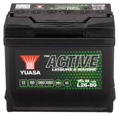 Produktbild von YUASA LEISURE Starterbatterie 12V 80Ah 560A/EN D26 LKW Batterie