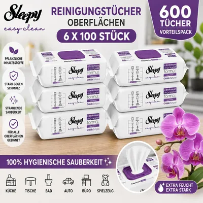 Immagine prodotto di Sleepy Easy Clean Reinigungstücher Orchid Garden 6x100