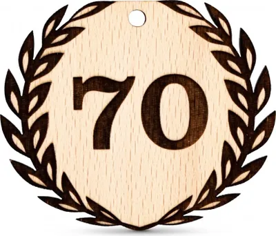 Produktbild von Anhänger Geburtstag 70