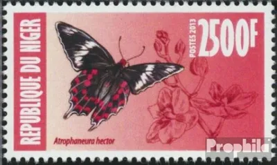 Produktbild von Briefmarken Niger 2013 Mi 2282 (kompl. Ausg.) postfrisch Orchideen und Schmetterlinge