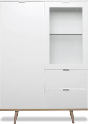 Produktbild von Cali Cosy Kopenhagen, 2 Tür(en), 1 Regale, Weiß, Spanholzplatte, Weiß, Partikelbord