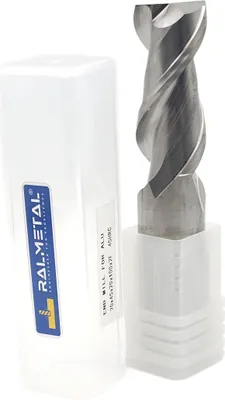Obrázok produktu pre Karbidová fréza na hliník VHM, 2 rezný hrot, 20 x 45 x 100 mm, 45 HRC