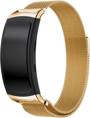 Produktbild von BStrap Milanese Armband für Samsung Gear Fit 2, gold