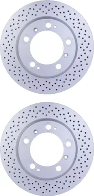 Produktbild von 2 Bremsscheiben innenbelüftet Ø 98 mm 24 mm HELLA für u.a. PORSCHE 911