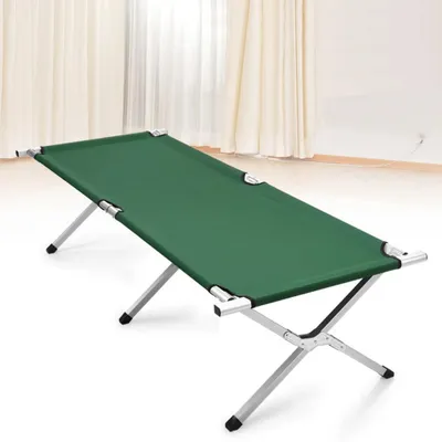 Immagine prodotto di Letto da campeggio pieghevole - Letto da campo - 190 x 62 cm - Portatile - Leggero - Portata massima 100 kg - Verde