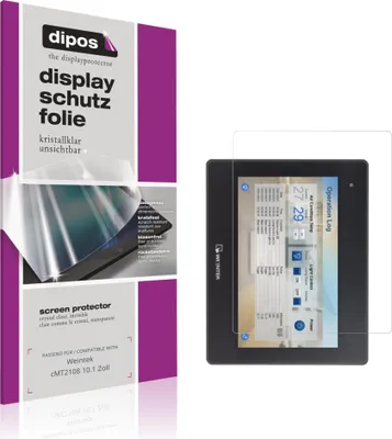 Produktbild von 2x Schutzfolie für Weintek cMT2108 10.1 Zoll klar Displayschutzfolie Folie Display Schutz dipos