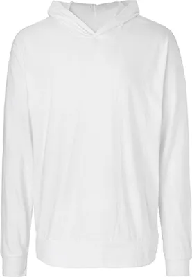 Produktbild von Neutral O62101 | Herren Jersey Hoodie / 100% Fairtrade Baumwolle - Farbe: White - Größe: M