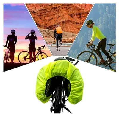 Produktbild von Wasserdichte Fahrradtasche - Regenhülle für Gepäckträger hinten