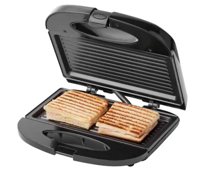 Zdjęcie produktu dla Tomado Tomado TGS2000B - opiekacz - grill - nieprzywierająca powłoka - opiekacz do kanapek - 21,5 x 12 cm - 750 W - czarny