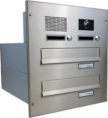 Immagine prodotto di B-042 Cassetta postale con telecamera a 2 pezzi in acciaio inox con WLAN 4.3