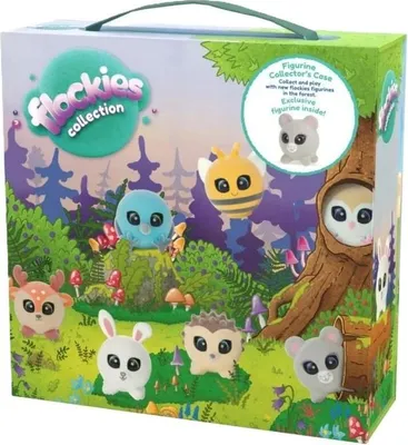Produktbild von Figurka zwierzątka Flockies w zielonej walizce