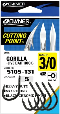 Obrázek produktu pro Owner Háčky Cutting Point 5105 5ks, 3/0
