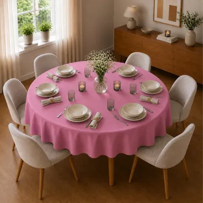 Produktbild von Tischdecke Ø 135 cm für Küche & Esstisch in Altrosa