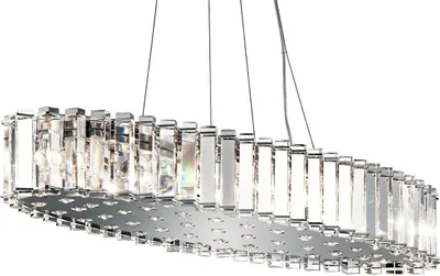 Zdjęcie produktu dla Żyrandol Crystal Skye chromowany 12xG9x3W kryształ wym:199,3x89,4x29,8cm IP44 Kichler