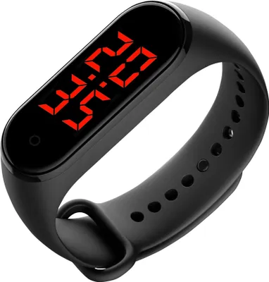 Produktbild von Smart Band LED Display Körper Temperaturmessung Touchscreen Armband schwarz_Boxed