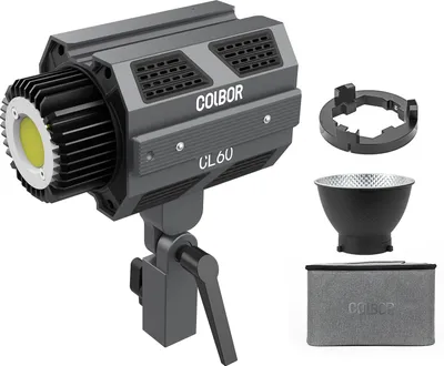 Produktbild von COLBOR CL60 Kompaktes Studio-LED-Videolicht 65 W Fotografie-Fuelllicht 2700 K-6500 K Dimmbar CRI97+ 10 Lichteffektmodi APP-Fernbedienung 2 Zoll grosser LCD-Bildschirm mit Bowens-Reflektor-Tragetasche fuer Vlog-Live-Streaming-Portrait-Produkt-Hochzeitsfotografie