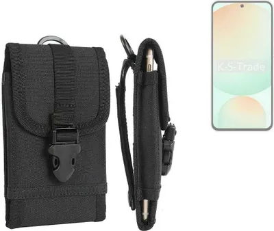 Produktbild von K-S-Trade Holster Handy Hülle kompatibel mit Samsung Galaxy S24 FE Holster Handytasche Gürtel Tasche Schutz Hülle Robust Outdoor schwarz