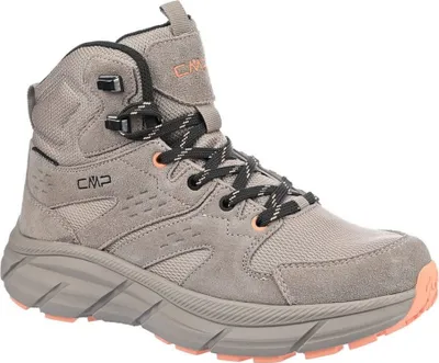 A single hiking boot is shown against a white background.