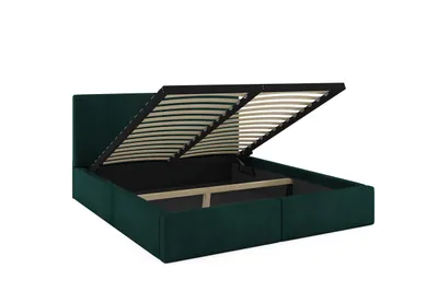 Produktbild von Interbeds Polsterbett 140x200cm Bett Doppelbett mit Stauraum mit Lattenrost Bettkasten Boxspringbett hydrophob gepolsterter Bettrahmen