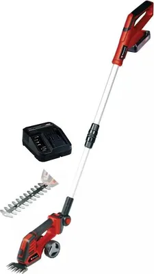 Produktbild von Power X-Change Akku-Grasschere/ -Strauchschere GE-CG 18/100 Li T (1x 2,5Ah) (rot/schwarz, Li-Ionen Akku 2,5Ah, mit Teleskop-Stiel)