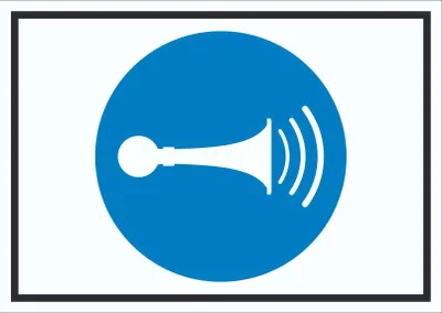 Produktbild von Akustisches Signal geben Symbol Schild A1 (594x841mm)