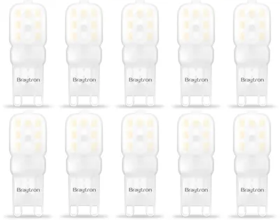 Produktbild von BRAYTRON G9 3W 3000K 10PACK LED-Kapsel, Sockel G9, 3 Watt, Warmweiß, 3000 K,