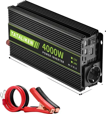 Image de Onduleur, 12V à 220V, haute efficacité, 4000W-EU NOIR