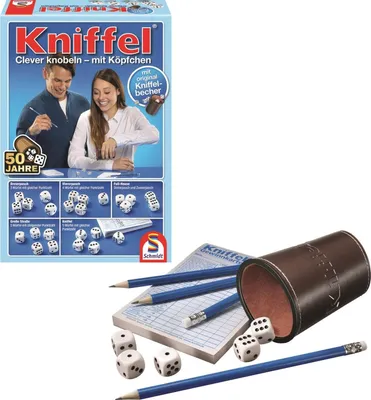 A product shot of a board game box and its components.