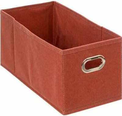 Image de Boîte pour étagère 15 x 31 cm, unie, rouge