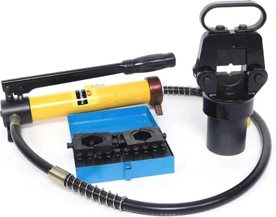 Obrázek produktu pro Hydraulické lisovací a lisovací kleště - dělené provedení - lisovací síla 15 t - lisovací rozsah 16–500 mm² - hmotnost 9 kg - žlutá barva