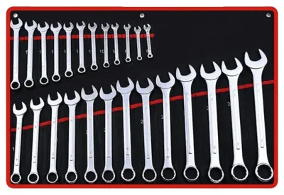 Immagine prodotto di Set di chiavi a cricchetto, 25 pezzi, custodia multifunzione, 6-32 mm