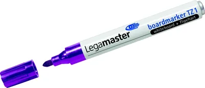 Produktbild von Legamaster TZ1 Boardmarker violett, 10 Stück(e), Violett, Rundspitze, Violett, Weiß, 1,5 mm, 3 mm