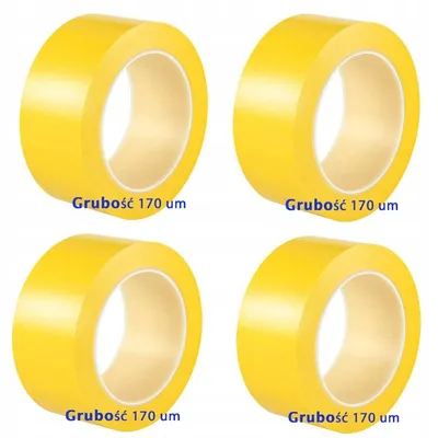 Image de Ruban adhésif de marquage jaune 50mm x 33m résistant