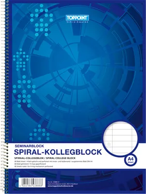 Produktbild von Collegeblock A4 Spirablock Kollegblock liniert