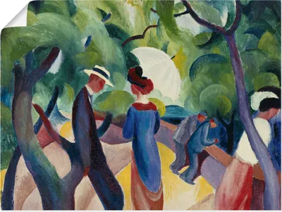 Produktbild von August Macke: Promenade. 1913, Produkt:Poster, Größe:30x40 cm / Poster