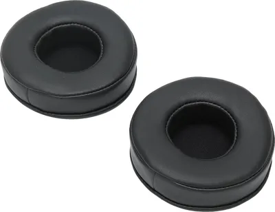 Obrázok produktu pre Vankúšiky do uší, univerzálny 80 mm vankúšik do slúchadiel, náhradné vankúšiky do stereo slúchadiel, vyrobené z huby a imitácie kože, čierne
