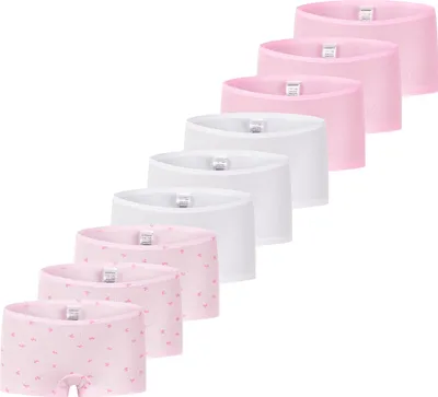 Produktbild von Schiesser 9er Pack Kids Girls 95/5 Organic Baumwolle Short Slip Extra bequemer Softbund - ohne Zwicken und Kneifen, Komfortabler Beinausschnitt, Elastische Single-Jersey-Qualität