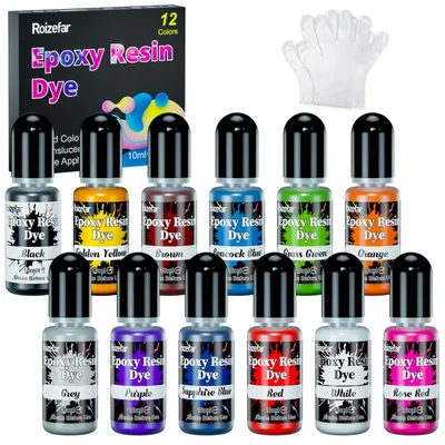 Epoxidharz-Farbstoff, 12 Farben, 10 ml pro Flasche