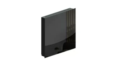 Zdjęcie produktu dla Skrzynka szafka na klucze szklana magnetyczna 30x30 cm czarna