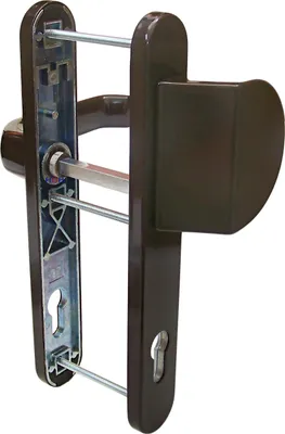 Produktbild von Schmalrahmen Türbeschlag SRG 1620 Braun PZ 92mm Kn/Dr Türklinke Türgriffe