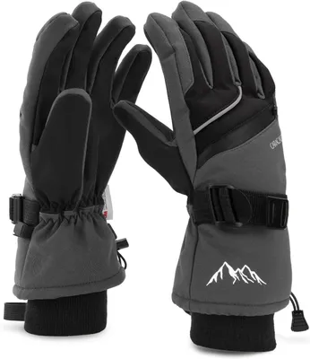Produktbild von Damen Skihandschuhe Wasserdicht Winddicht Grau S