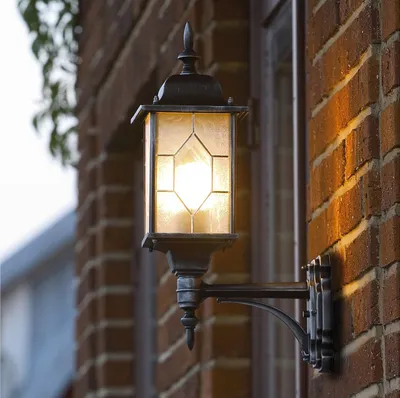 Produktbild von LED Außenwandleuchte, Laterne für draußen wetterfest, Terrassenbeleuchtung