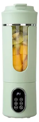 Produktbild von OKWISH Entsafter, Tragbarer Mini Smoothie Maker, USB wiederaufladbarer Mixer Becher, leistungsstarker Personal Blender für Obst & Gemüse, kompakter Saftmixer für unterwegs, Fitness, Büro & Reisen, Grün