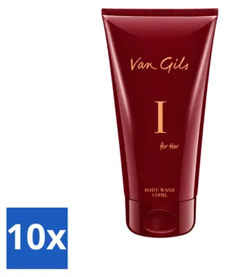 Imagen del producto de 10 unidades de gel de ducha Van Gils I for Her, 150 ml cada uno. Paquete económico