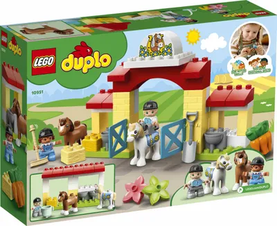 Zdjęcie produktu dla LEGO DUPLO Stadnina i kucyki, Zestaw do budowania, 2 lat(a), Plastik, 0 szt., 857 g