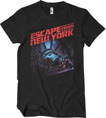 Produktbild von Escape From New York Poster T-Shirt - Medium - Black